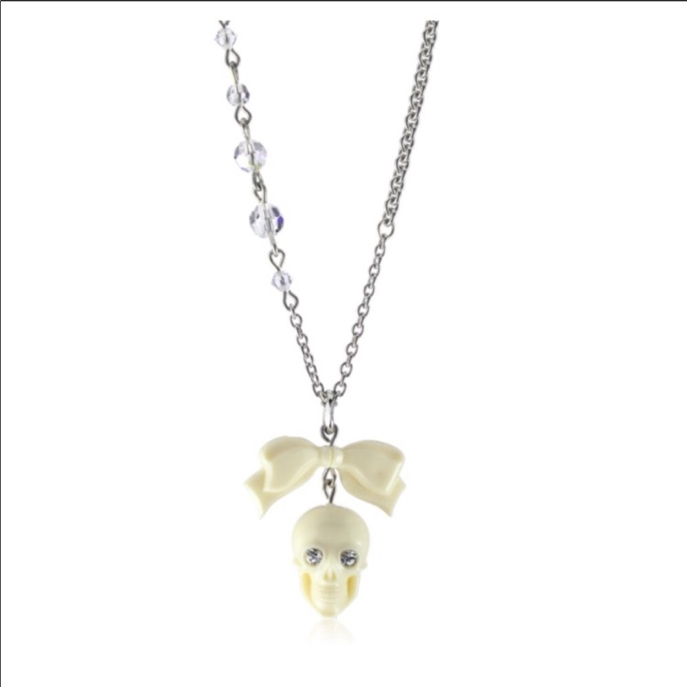 Tarina Tarantino | Ivory Lucite Skull Necklace